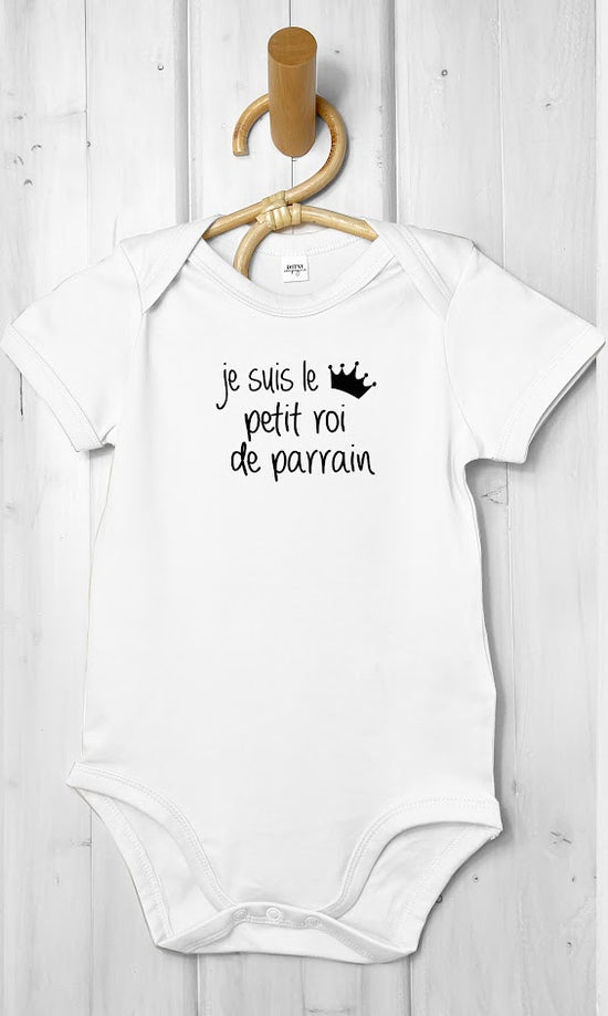 Body personnalisable bébé 100% coton pour annonce grossesse originale parrain