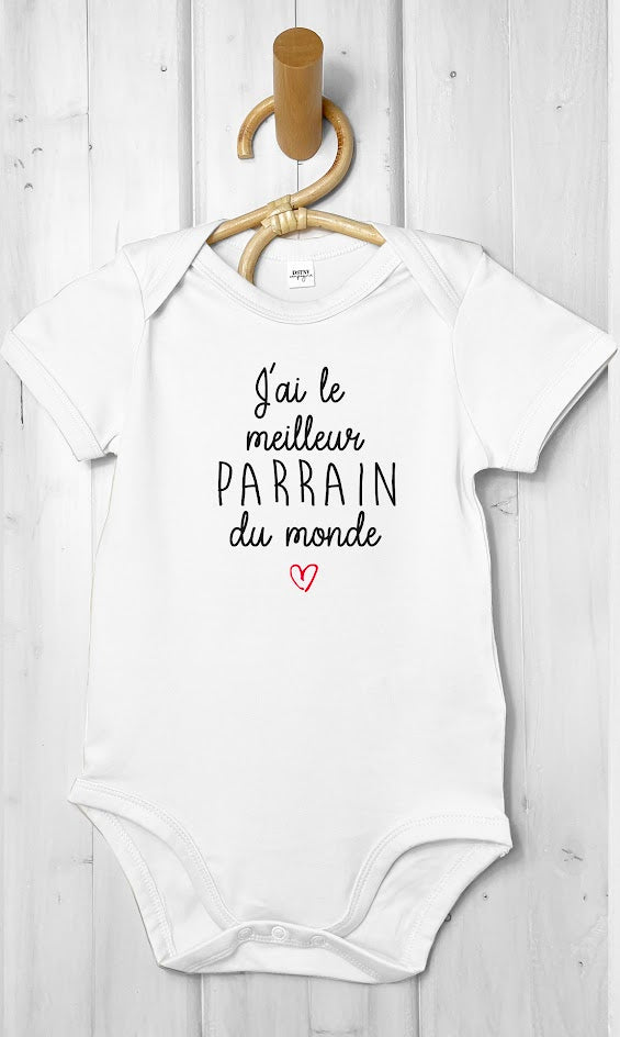 body bébé personnalisable annonce parrain atelier situé Le Beausset