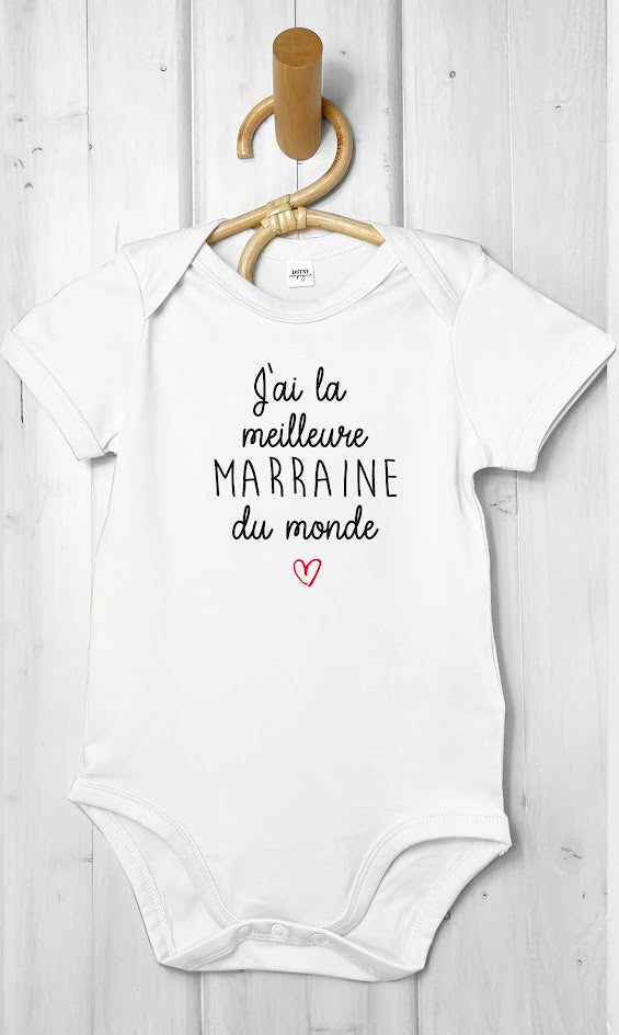 body bébé personnalisable annonce marraine atelier de personnalisation Le Beausset