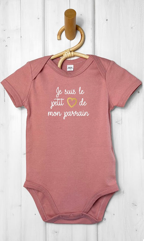 Body pour bébé je suis le petit coeur de parrain Atelier Le Beausset