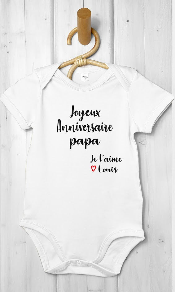 body bébé personnalisable 100% coton atelier de personnalisation Le Beausset