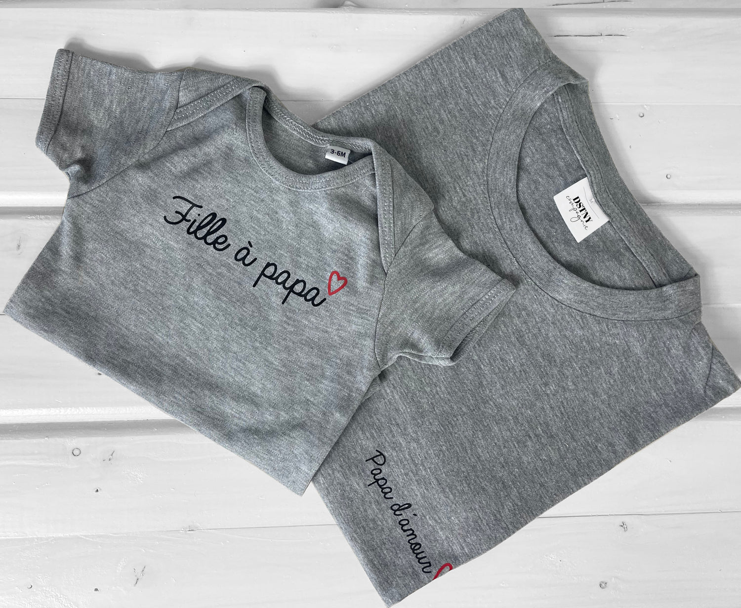 set body et teeshirt pour cadeau futur papa Le Beausset