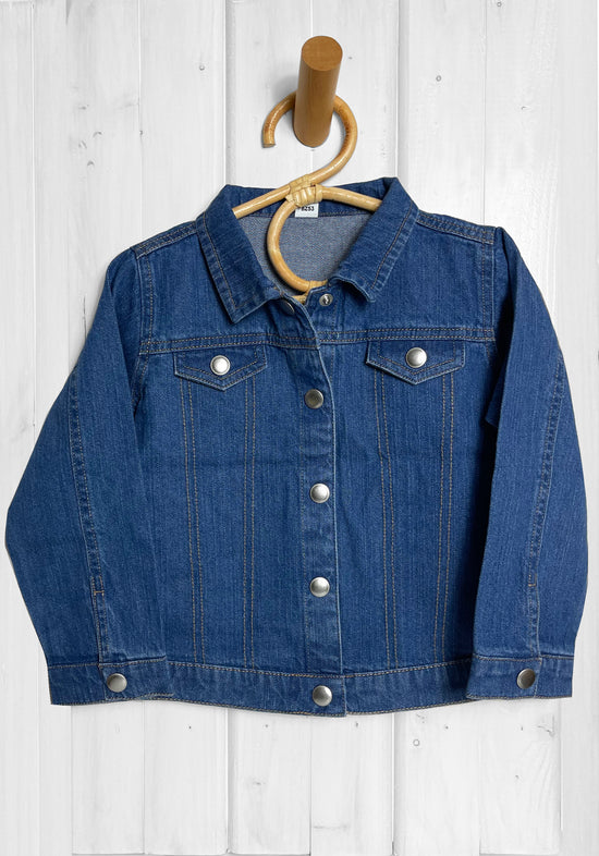 veste en jean personnalisable prénom enfant avec petit coeur Le Beausset