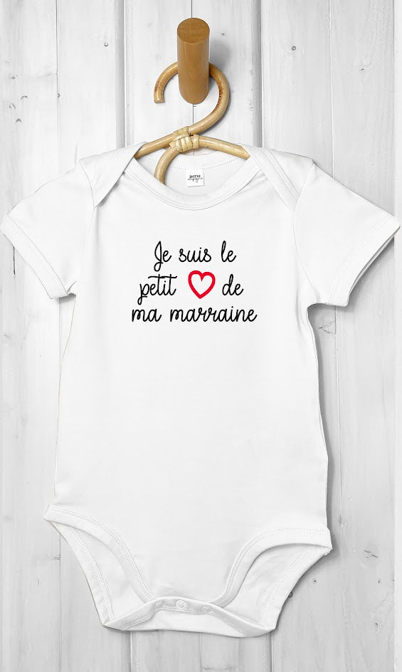 body bébé personnalisable pour annonce marraine atelier de personnalisation Le Beausset 