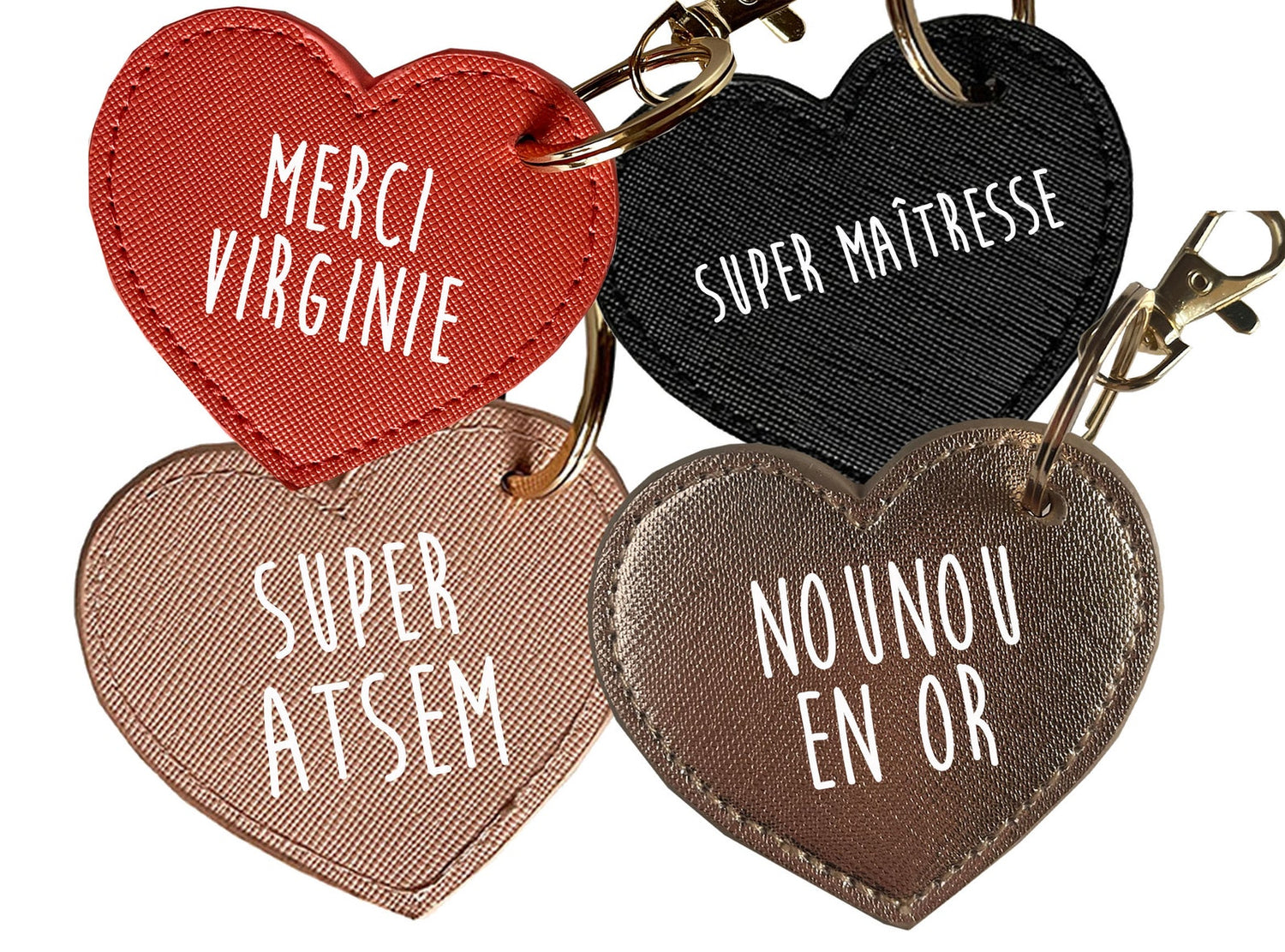 porte clés personnalisables coeur idée cadeau personnalisable