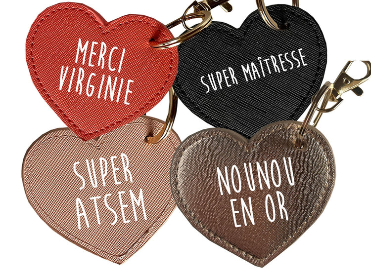 porte clés personnalisables coeur idée cadeau personnalisable