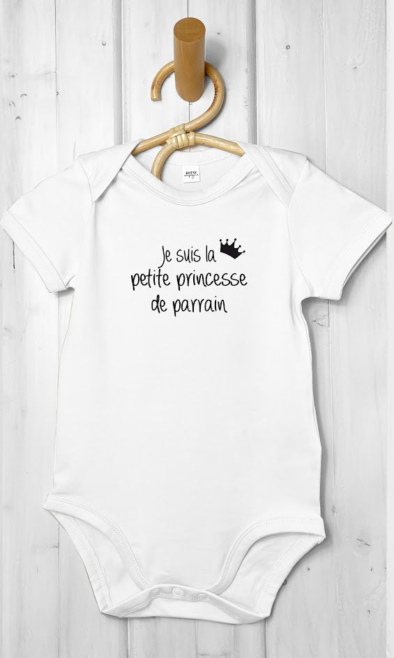 Body bébé personnalisé prénom princesse