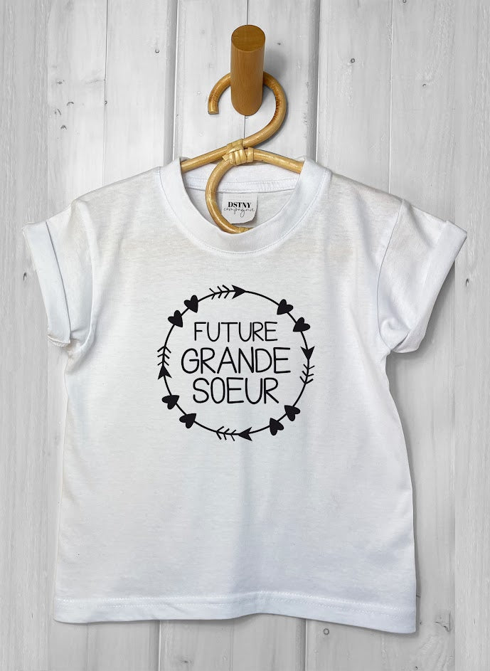 tee shirt enfant bébé annonce grossesse future grande soeur Le Beausset