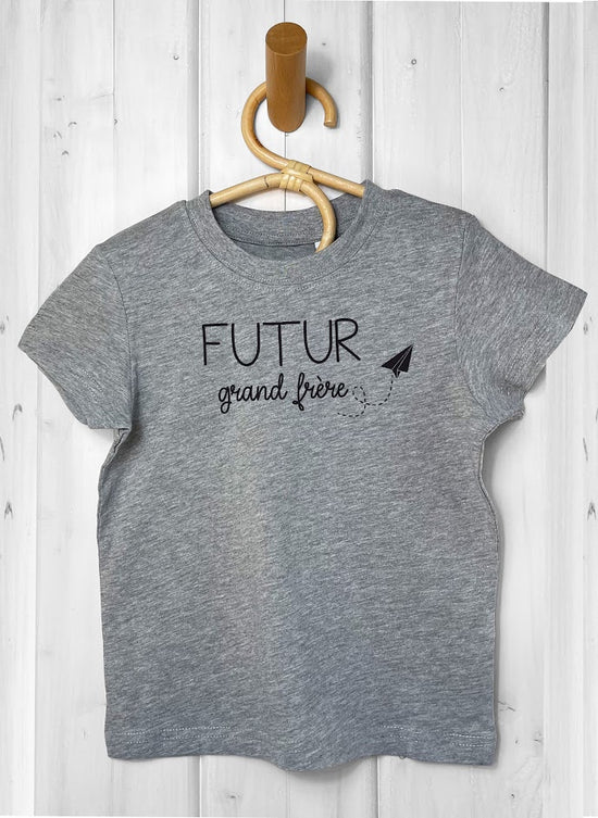 tee shirt enfant futur grand frère annonce grossesse telier de personnalisation textile Le Beausset