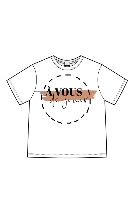 tee shirt personnalisable avec prénom ou phrase pour enfant Atelier de personnalisation textile Le Beausset