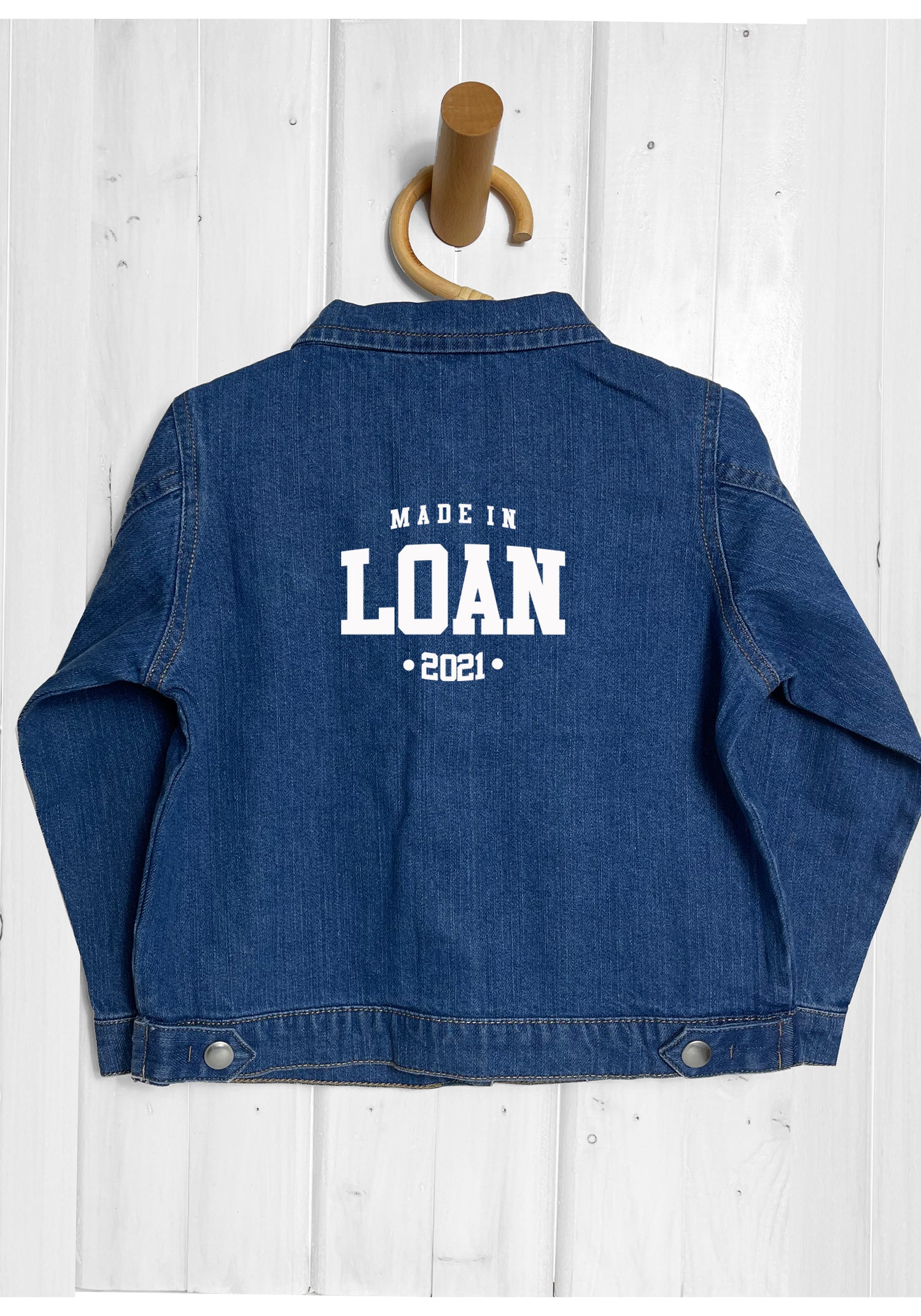 veste en jean pour enfant prénom personnalisable - Le Beausset